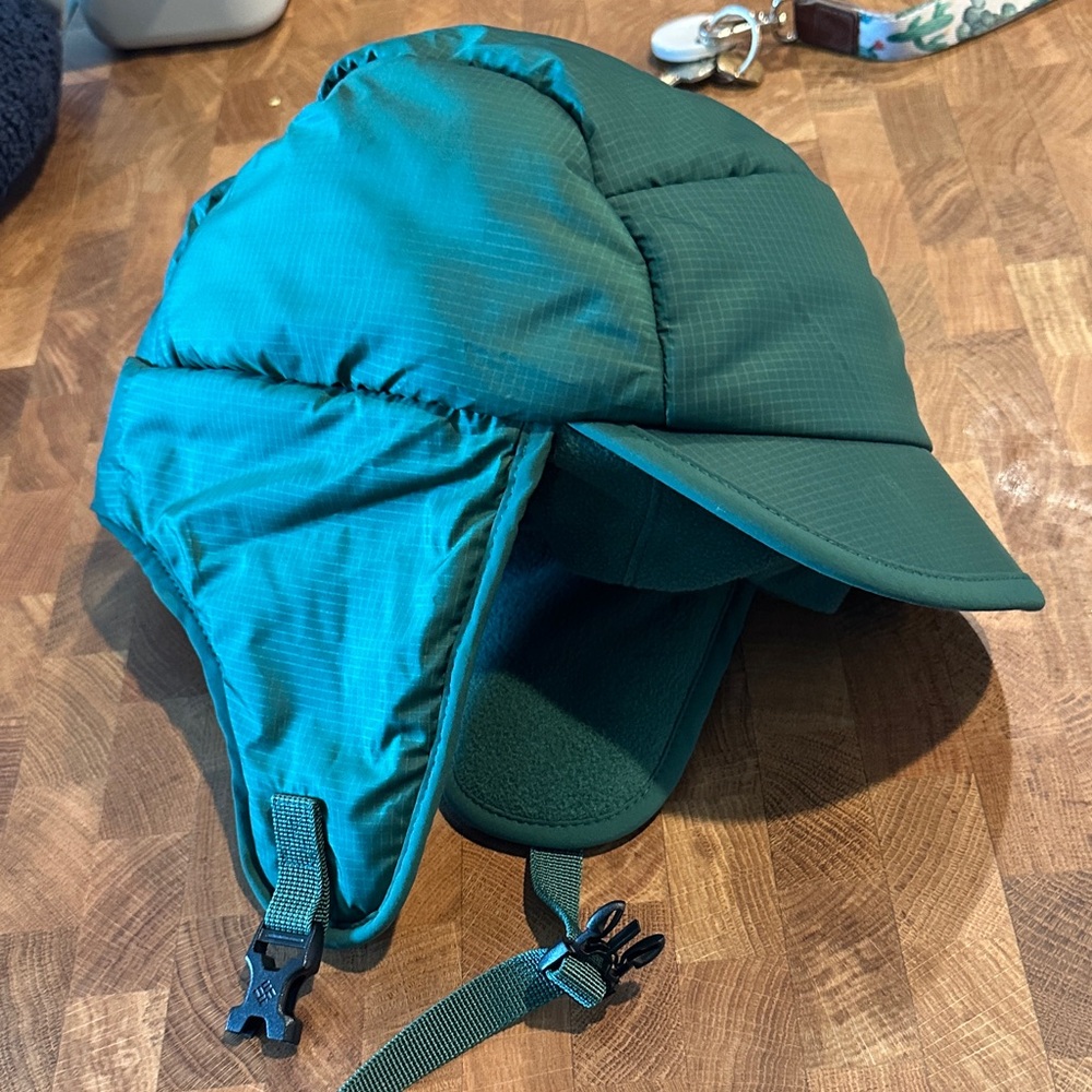 Columbia Green Winter Hat with Ear Flaps